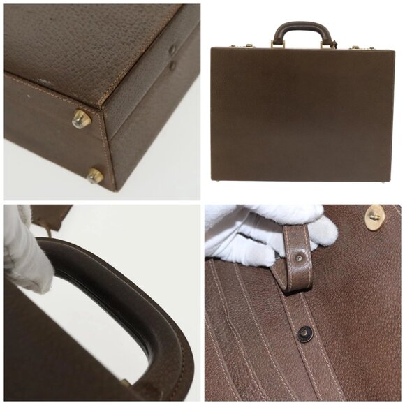 GUCCI Trunk Leather Brown Gold - Picture 11 of 14
